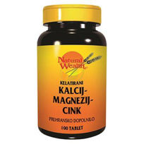 Slika Natural Wealth kalcij, magnezij in cink, 100 tablet