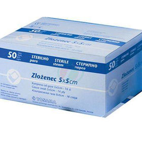 Slika Zloženec (sterilna gaza) - Vel: 5x5cm, 50 kom