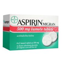 Slika Aspirin migran, 12 šumečih tablet