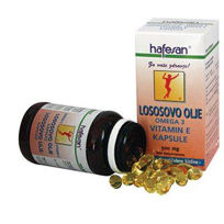 Slika Hafesan lososovo olje omega 3 in vitamin E, 80 kapsul ali KOMPLET