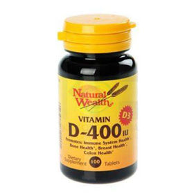 Slika Natural Wealth vitamin D in D3, 100 tablet
