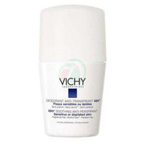Slika Vichy deodorant antitranspirant 48h roll on za občutljivo in depilirano kožo (bel pokrovček), 50 mL ali AKCIJA
