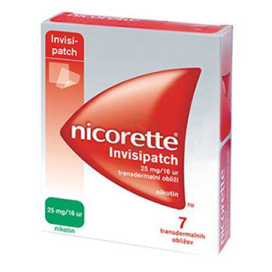 Nicorette set 25 mg/16 ur, 7 obližev