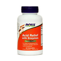 Slika Now Acid Relief prebavni encimi, 60 tablet