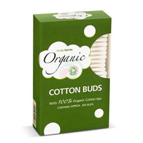 Slika Simple gentle organic vatirane palčke, 200 palčk