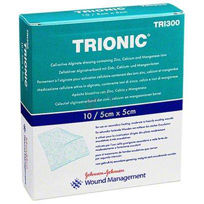 Slika Trionic Algosteril alginatna obloga s tremi ioni 5x5 cm, 10 kom. 