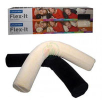 Slika Lanaform Flex it black večnamenska podporna blazina s spominsko peno