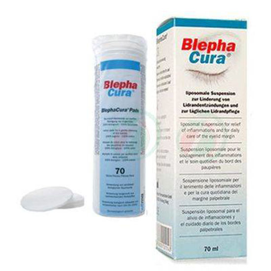 2. verzija: Blepha Cura suspenzija za veke + gratis blazinice za čiščenje obraza akcija, 70 mL