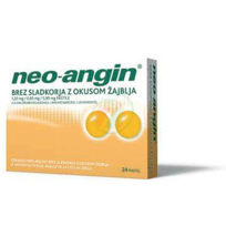 Slika Neo-angin pastile brez sladkorja z okusom žajblja, 24 pastil