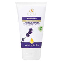 Slika Flora Blu šampon za lase s 3 vrstami sivke, 150 mL