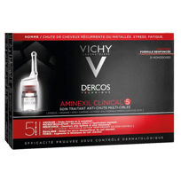 Slika Vichy Dercos Aminexil Clinical 5 ampule proti izpadanju las - moški, 21x6 mL