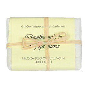 Slika Bela Milina deviško milo iz kozjega mleka, 100 g