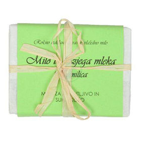 Slika Bela Milina milo iz kozjega mleka z vonjem kamilic, 100 g