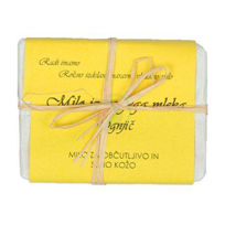 Slika Bela Milina milo iz kozjega mleka z vonjem ognjiča, 100 g