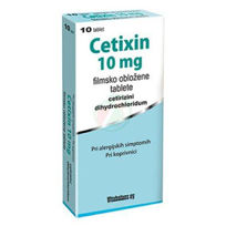 Slika Cetixin 10 mg filmsko obložene tablete, 10 tablet