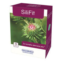 Slika SiliFit dopolnilo za normalno delovanje jeter, 45 kapsul