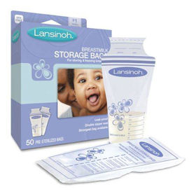 Slika Lansinoh vrečke za shranjevanje iztisnjenega mleka, 25 vrečk