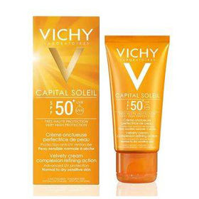 Slika Vichy Ideal Soleil žametna krema za lepši videz SPF 50+, 50 mL