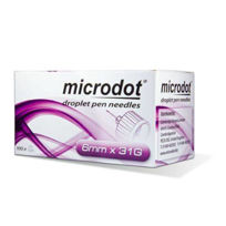 Slika Microdot Droplet IG 6 mm 31 G igla za mehanski injektor, 100 igel