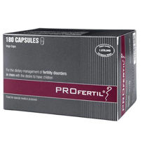 Slika PROfertil za dietetsko uravnavanje motenj plodnosti pri moških, 180 kapsul
