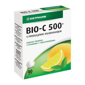 Slika Dietpharm Bio-C 500 tablete s podaljšanim sproščanjem, 40 tablet