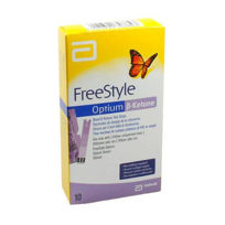 Slika FreeStyle Optium ketone lističi za ketone, 10 testnih lističev