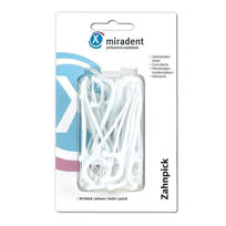 Slika Miradent 2v1 zobna nitka in zobotrebec, 30 kosov
