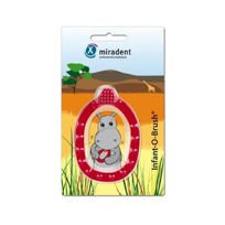 Slika Miradent 2v1 obroček za žvečenje in ščetka za dojenčka, 1 obroček