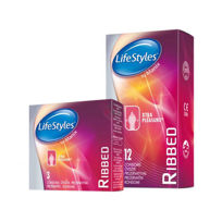 Slika LifeStyles Skyn Ribbed kondomi, 12 kondomov