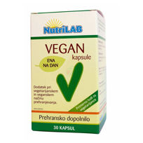 Slika Nutrilab Vegan dodatek vegetariancem, 30 kapsul