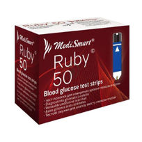 Slika MediSmart Ruby lističi za glukozo, 50 lističev