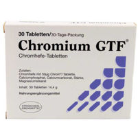 Slika Krom GTF prehranski dodatek, 30 tablet