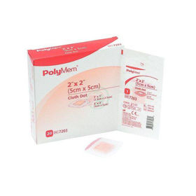 Slika PolyMem Cloth Dot obliž 5 x 5 cm, 20 obližev