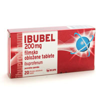 Slika Ibubel 200 mg filmsko obložene tablete, 20 tablet