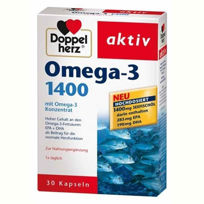 Slika DoppelHerz Aktiv olje morskih rib z Omega-3 1400 mg, 30 ali 120 kapsul