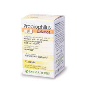Slika Farmaderbe Probiophilus Balance vitamin B, 30 kapsul