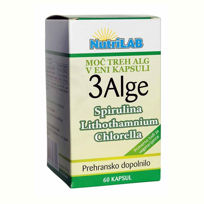 Slika Nutrilab 3 Alge, 60 vegetarijanskih kapsul