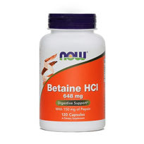 Slika Now Betaine HCl kapsule, 120 kapsul