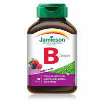 Slika Jamieson B kompleks bomboni z okusom naravnih gozdnih sadežev, 90 bombonov