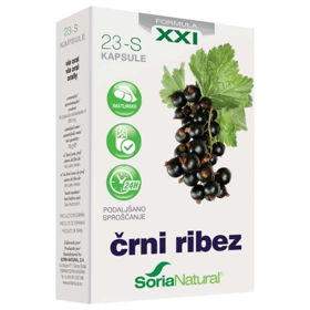 Slika Soria Natural črni ribez XXI - podaljšano sproščanje, 30 kapsul