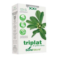 Slika Soria Natural Triplat grško seno XXI - podaljšano sproščanje, 30 kapsul