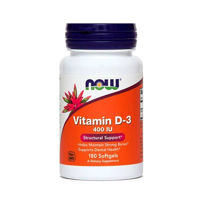 Slika Now vitamin D-3 (400 IU)10 mcg kapsule, 180 kapsul