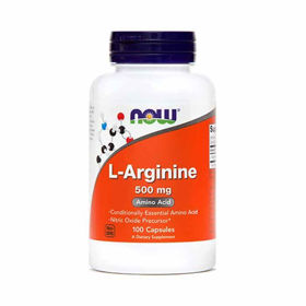 Slika Now L-Arginin 500 mg, 100 kapsul