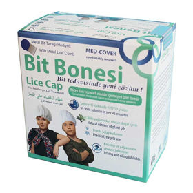 Slika Med-Cover kapa za odstranjevanje uši, 2 kapi + glavnik