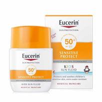 Slika Eucerin Sun Sensitive Protect  fluid za zaščito otroške kože pred soncem z ZF50+, 50 mL