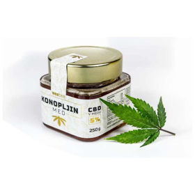 Slika WeeBee CBD konopljin med, 250 g