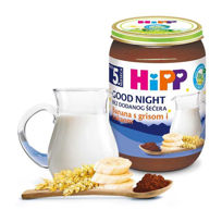 Slika HiPP kašica za lahko noč banana z zdrobom in kakavom, 190 g