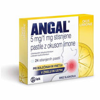 Slika Angal stisnjene pastile z okusom limone, 24 pastil