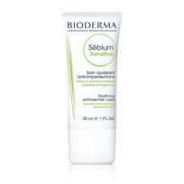 Slika Bioderma Sebium Sensitive pomirjujoča nega za občutljivo, aknasto kožo, 30 mL