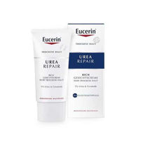 Slika Eucerin Urea Repair 5% Rich nočna bogata krema za suho kožo, 50 mL